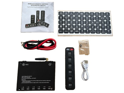 Kanal schaltpanel 12v 24v - 6-kanal, 12v/24v
